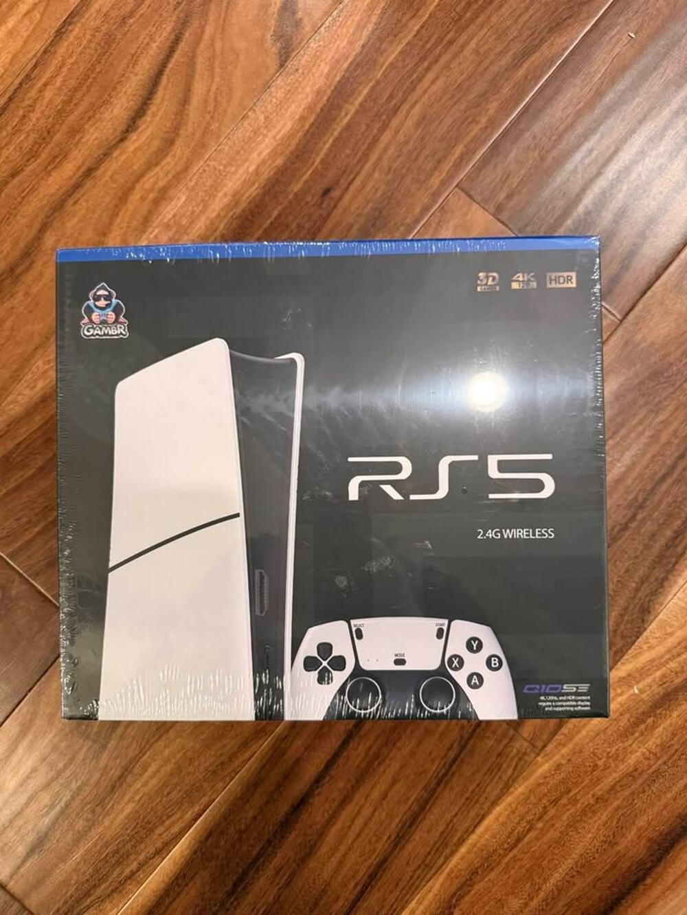 GAMBR RS5 Retro Game Console – Factory Sealed | 2 Wireless Controllers | 4K HDMI